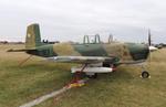 Aircraft N34BV, Beech T-34A, at KOSH, photo by MarkPasqualino