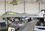 Aircraft VA-2, De Havilland D.H.100 Vampire FB52 at the Suomen Ilmailumuseo (Finnish Aviation Museum), Vantaa, photo by iwarnecke