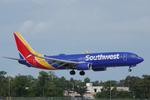Aircraft N8561Z, Southwest 1066 arrives at Southwest Florida International Airport following flight from Baltimore-Washington International Airport, at KRSW, photo by Suncoast Spotter