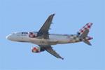 Aircraft EC-MUC, Airbus A319-111, Climbing from rwy 03, Nantes-Atlantique airport (LFRS-NTE), at LFRS, photo by Yves-Q