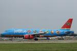 Aircraft N561JB, JetBlue 2129 arrives at Southwest Florida International Airport following flight from John F Kennedy International Airport, at KRSW, photo by Suncoast Spotter