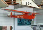 Aircraft OH-PXA, Polyteknikkojen ilmailukerho PIK-10 Moottoribaby at the Suomen Ilmailumuseo (Finnish Aviation Museum), Vantaa, photo by iwarnecke