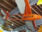 Aircraft OH-SAA, Wojskowe Warsztaty Szybowcowe WWS 1 Salamandra at the Suomen Ilmailumuseo (Finnish Aviation Museum), Vantaa, photo by iwarnecke