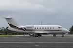Aircraft N626QS, NetJets Challenger sits on the ramp at Private Sky at Southwest Florida International Airport, at KRSW, photo by Suncoast Spotter