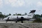 Aircraft N400TU, Beechjet 400TU sits on the Private Sky ramp at Southwest Florida International Airport, at KRSW, photo by Suncoast Spotter