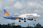 Aircraft N210NV, Allegiant 1557 arrives at Southwest Florida International Airport following flight from Appleton International Airport, at KRSW, photo by Suncoast Spotter