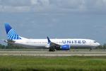 Aircraft N37537, United 1771 departs Southwest Florida International Airport enroute to Donald J Trump International Airport following a weather diversion, at KRSW, photo by Suncoast Spotter