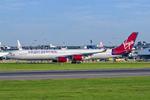 Aircraft G-VMEG, G-VMEG 2002 A340-600 Virgin LHR, at LHR, photo by PhilR