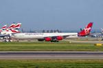 Aircraft G-VSSH, G-VSSH 2005 A340-600 Virgin LHR, at EGLL, photo by PhilR