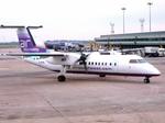 Aircraft G-WOWC, G-WOWC 1991 DHC-8-300 Air Southwest MAN, at EGCC, photo by PhilR