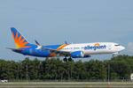 Aircraft N810MG, Allegiant 162 arrives at Southwest Florida International Airport following flight from Lehigh Valley International Airport, at KRSW, photo by Suncoast Spotter