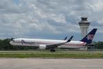 Aircraft N347CM, Amerijet 814 Heavy departs Southwest Florida International Airport enroute to Miami International Airport following a weather diversion, at KRSW, photo by Suncoast Spotter