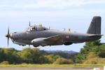 Aircraft F-AZYI, Breguet Br.1050 Alizé, Take off rwy 22, Morlaix-Ploujean airport (LFRU-MXN), at LFRU, photo by Yves-Q