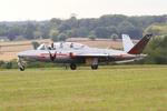 Aircraft F-AZPF, Fouga CM-175 Zephyr, Taxiing, Morlaix-Ploujean airport (LFRU-MXN), at LFRU, photo by Yves-Q