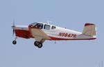 Aircraft N9847R, Beech M35, at KOSH, photo by MarkPasqualino