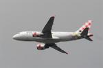Aircraft EC-MTM, Airbus A319-111, long approach rwy 21, Nantes-Atlantique airport (LFRS-NTE), at LFRS, photo by Yves-Q