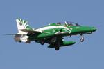 Aircraft 8803, Bae Hawk T.165 reg 8803 of RSAF Aerobatic Team landing in Malta RW13., at LMML, photo by raymond