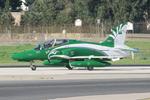 Aircraft 8802, Bae Hawk T.165 reg 8802 of Royal Saudi Air Force Aerobatic Team departing from Malta after a night stop., at LMML, photo by raymond