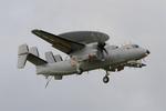 Aircraft 165456, Northrop Grumman E-2C Hawkeye, On display, Morlaix-Ploujean airport (LFRU-MXN), at LFRU, photo by Yves-Q