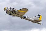Aircraft 44-85734, 42-97849 (44-85734, N390TH) 1944 Boeing B-17G Flying Fortress 'Liberty Belle' USAAF Flying Legends Duxford, at EGSU, photo by PhilR