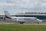 Aircraft N952QS, Execjet 952 taxis at Southwest Florida International Airport prior to flight to Boca Raton International Airport, at KRSW, photo by Suncoast Spotter