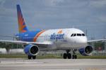 Aircraft N287NV, Allegiant 1557 taxis to the gate at Southwest Florida International Airport following flight from from Appleton International Airport, at KRSW, photo by Suncoast Spotter