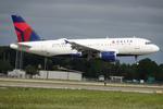 Aircraft N354NB, Delta 2320 arrives at Southwest Florida International Airport following flight from John F Kennedy International Airport, at KRSW, photo by Suncoast Spotter