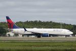 Aircraft N3731T, Delta 690 departs Southwest Florida International Airport enroute to Boston-Logan International Airport, at KRSW, photo by Suncoast Spotter