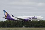 Aircraft N815VL, Avelo 357 arrives at Southwest Florida International Airport following flight from Tweed New Haven Airport, at KRSW, photo by Suncoast Spotter