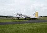Aircraft G-BPMP, Douglas DC-3 (C-47A-50-DL) at Blackbushe. Ex Moroccan Air Force showing US registration marks N54607, at EGLK, photo by moxy