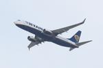 Aircraft EI-DWG, Boeing 737-8AS, Climbing from rwy 03, Nantes-Atlantique airport (LFRS-NTE), at LFRS, photo by Yves-Q