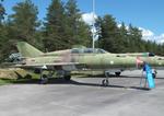 Aircraft MK-126, Mikoyan i Gurevich MiG-21UM MONGOL-B at the Suomen Ilmavoimamuseo (Finnish Air Force Museum, formerly known as Keski-Suomen Ilmailumuseo / Aviation Museum of Central Finland), Jyväskylä-Tikkakoski, photo by iwarnecke