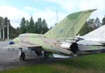 Aircraft MK-126, Mikoyan i Gurevich MiG-21UM MONGOL-B at the Suomen Ilmavoimamuseo (Finnish Air Force Museum, formerly known as Keski-Suomen Ilmailumuseo / Aviation Museum of Central Finland), Jyväskylä-Tikkakoski, photo by iwarnecke