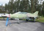 Aircraft MK-126, Mikoyan i Gurevich MiG-21UM MONGOL-B at the Suomen Ilmavoimamuseo (Finnish Air Force Museum, formerly known as Keski-Suomen Ilmailumuseo / Aviation Museum of Central Finland), Jyväskylä-Tikkakoski, photo by iwarnecke
