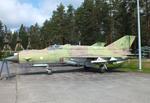 Aircraft MG-138, Mikoyan i Gurevich MiG-21bis FISHBED-N at the Suomen Ilmavoimamuseo (Finnish Air Force Museum, formerly known as Keski-Suomen Ilmailumuseo / Aviation Museum of Central Finland), Jyväskylä-Tikkakoski, photo by iwarnecke