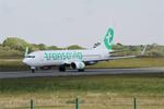 Aircraft F-HUYB, Boeing 737-8JP, Taxiing rwy 07R, Brest-Bretagne airport (LFRB-BES), at LFRB, photo by Yves-Q