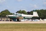 Aircraft N3486N, Mooney M20F, at KOSH, photo by MarkPasqualino