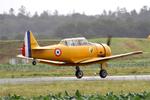 Aircraft F-AZCV, North American T-6G Texan, Landing rwy 22, Morlaix-Ploujean airport (LFRU-MXN), at LFRU, photo by Yves-Q