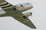 Aircraft F-AZOX, Douglas DC-3C-S1C3G, On display, Morlaix-Ploujean airport (LFRU-MXN), at LFRU, photo by Yves-Q