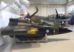 Aircraft DK-233, SAAB J35F Draken (forward fuselage only) at the Suomen Ilmavoimamuseo (Finnish Air Force Museum, formerly known as Keski-Suomen Ilmailumuseo / Aviation Museum of Central Finland), Jyväskylä-Tikkakoski, photo by iwarnecke