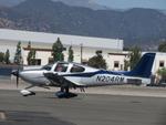 Aircraft N204RM, Moving away from fuel pumps, at POC, photo by Helicopterfriend