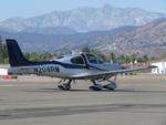 Aircraft N204RM, Holding short of taxiway Sierra, at POC, photo by Helicopterfriend