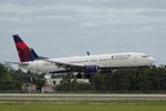 Aircraft N3738B, Delta 2474 arrives at Southwest Florida International Airport following flight from Boston Logan International Airport, at KRSW, photo by Suncoast Spotter