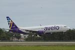 Aircraft N810VL, Avelo 9809 arrives at Southwest Florida International Airport following flight from Miami International Airport, at KRSW, photo by Suncoast Spotter