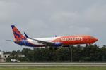 Aircraft N903SY, Sun Country 383 arrives at Southwest Florida International Airport following flight from Tampa International Airport following a weather diversion on a flight from Minneapolis-St Paul International Airport, at KRSW, photo by Suncoast Spotter