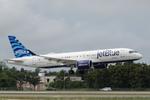 Aircraft N3142J, JetBlue 2129 arrives at Southwest Florida International Airport following flight from John F Kennedy International Airport, at KRSW, photo by Suncoast Spotter
