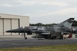 Aircraft N407AX, A F-21 Kfir C2 sits on the Private Sky ramp at Southwest Florida International Airport, at KRSW, photo by Suncoast Spotter