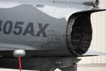 Aircraft N405AX, A F-21 Kfir C2 sits on the Private Sky ramp at Southwest Florida International Airport, at KRSW, photo by Suncoast Spotter