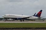 Aircraft N3741S, Delta 379 arrives at Southwest Florida International Airport following flight from Laguardia Airport, at KRSW, photo by Suncoast Spotter