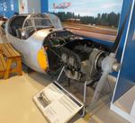 Aircraft SF-8, SAAB 91D Safir (forward fuselage only, minus engine cowlings) at the Suomen Ilmavoimamuseo (Finnish Air Force Museum, formerly known as Keski-Suomen Ilmailumuseo / Aviation Museum of Central Finland), Jyväskylä-Tikkakoski #c, photo by iwarnecke
